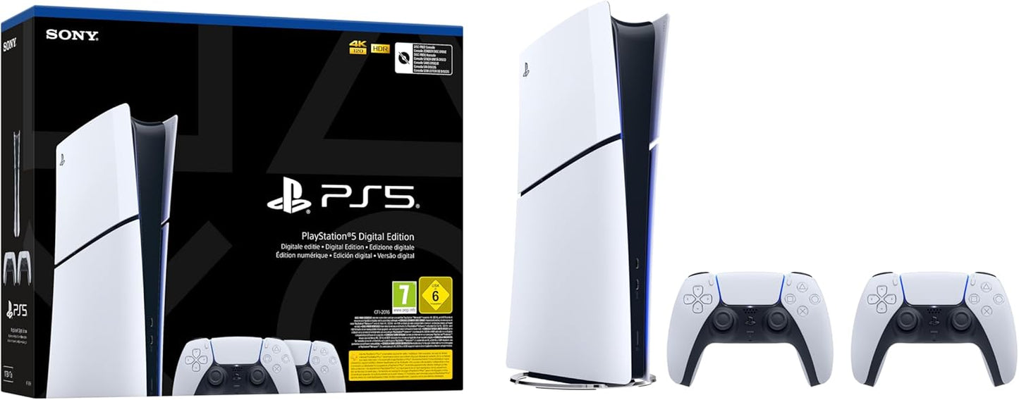 Playstation Pacchetto 5 (edizione digitale) + 2 controller wireless DualSense™