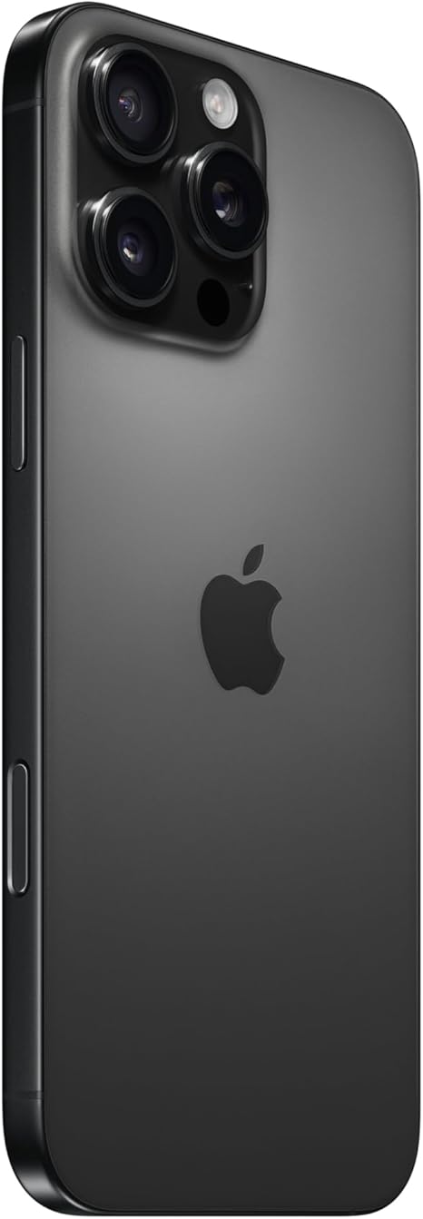 Apple iPhone 16 pro Max 128 GB: Telefono 5G con Controllo fotocamera, chip A18 e tanta autonomia in più. Compatibile con AirPods; Nero